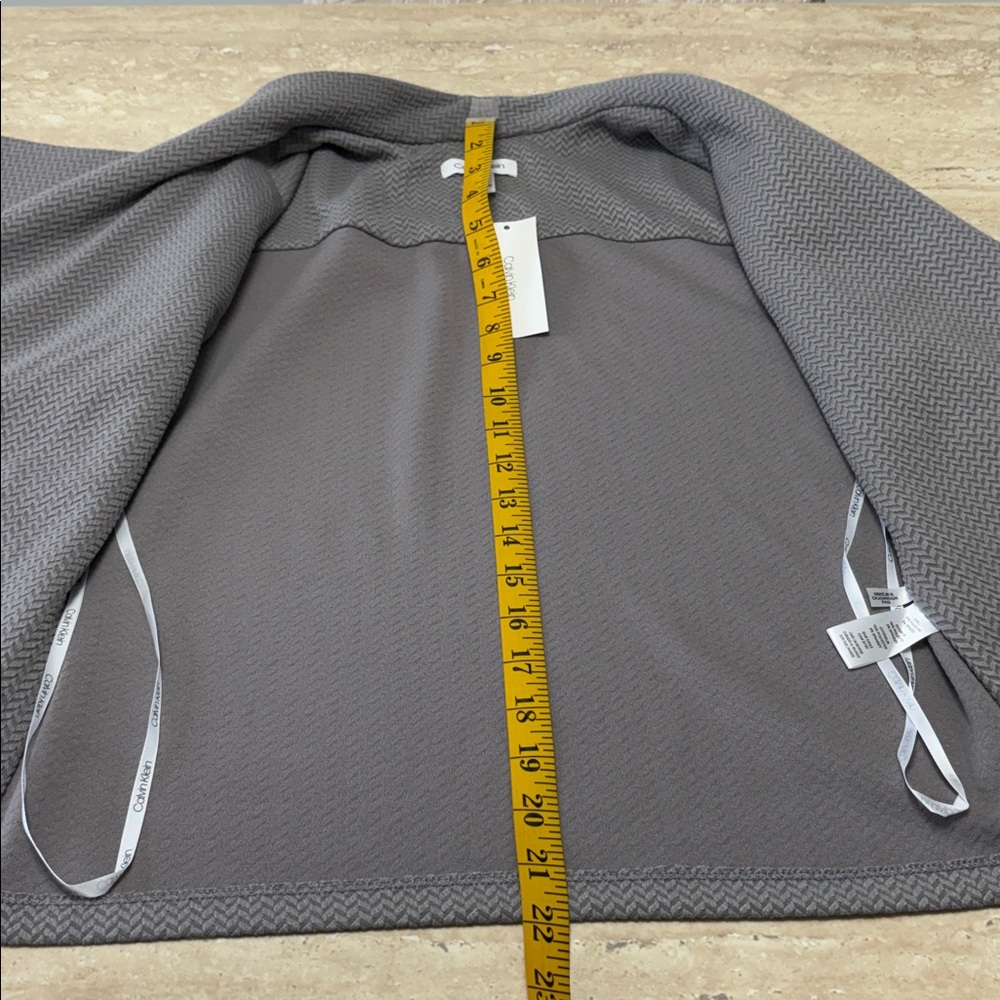 NWT Light Gray Calvin Klein jacket, absolutely no flaws. - Picture 10 of 10